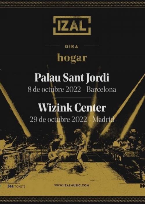 Cartel de Concierto de Izal en Barcelona