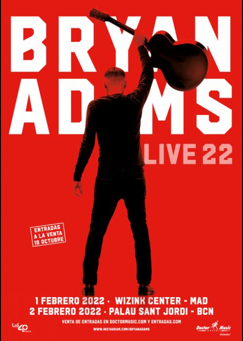 Cartel de Concierto de Bryan Adams en Barcelona