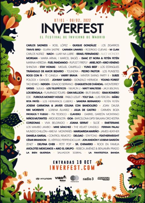 Cartel de Concierto de Los Estanques en Madrid