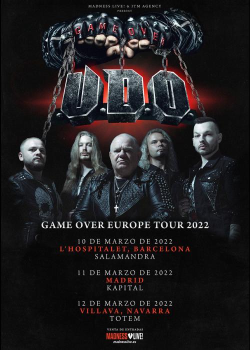 Cartel de Concierto de UDO en Pamplona