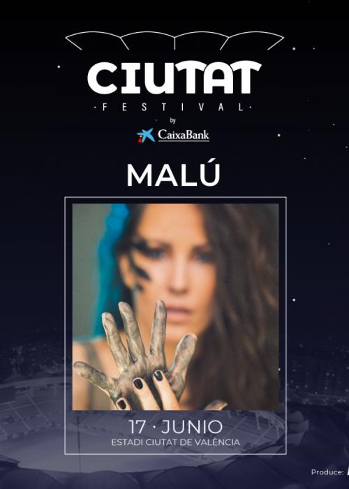 Cartel de Concierto de Malú en Valencia