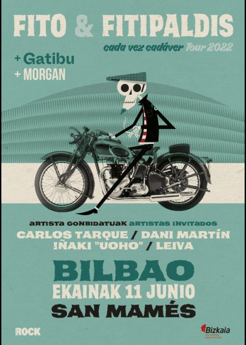Cartel de Concierto de Fito & Fitipaldis en Bilbao