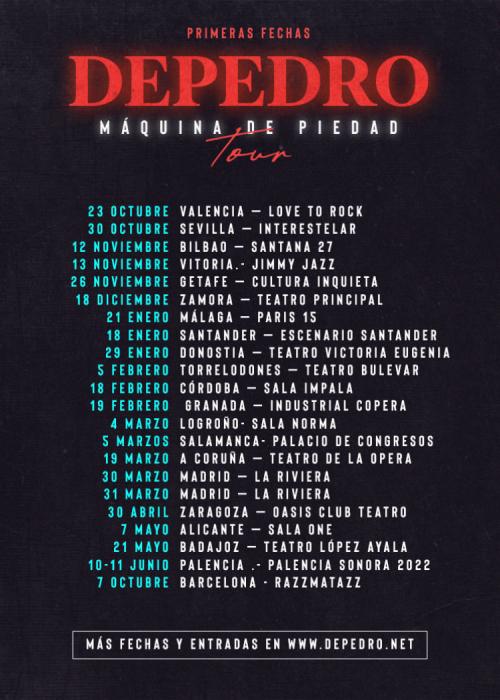Cartel de Concierto de Depedro en Salamanca