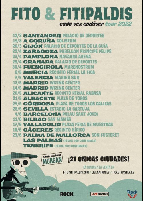 Cartel de Concierto de Fito & Fitipaldis en Madrid