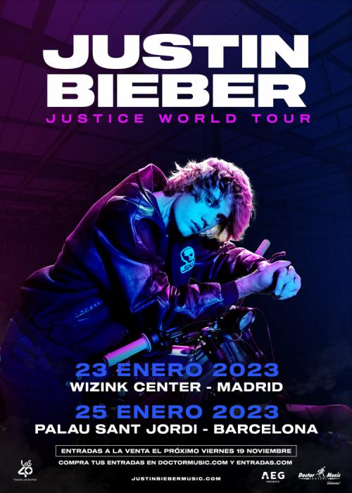 Cartel de Concierto de Justin Bieber en Madrid