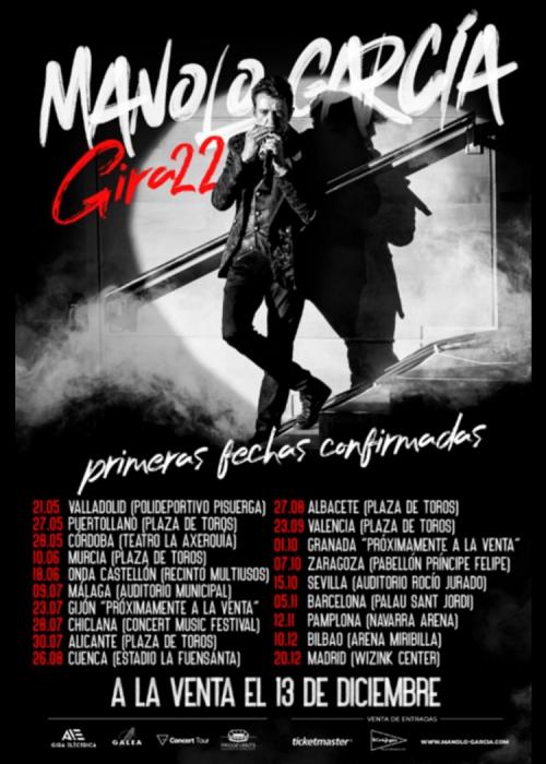 Cartel de Concierto de Manolo García en Murcia