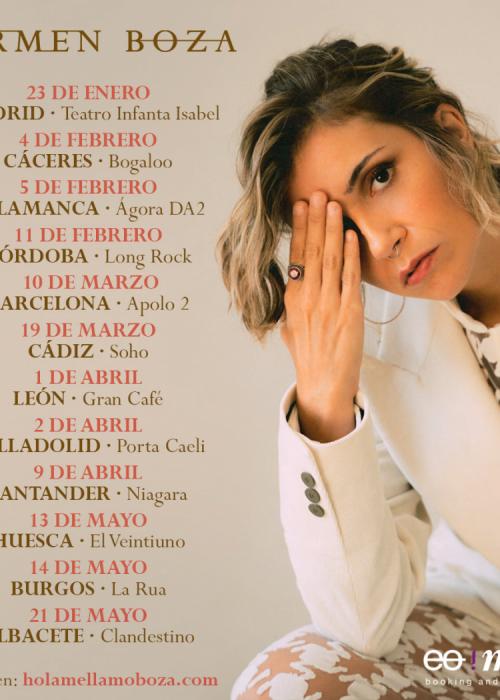 Cartel de Concierto de Carmen Boza en Valladolid