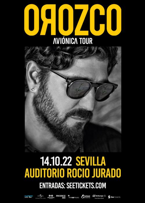 Cartel de Concierto de Antonio Orozco en Sevilla