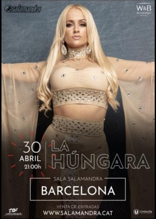 Cartel de Concierto de LA HÚNGARA en L'Hospitalet de Llobregat - BARCELONA