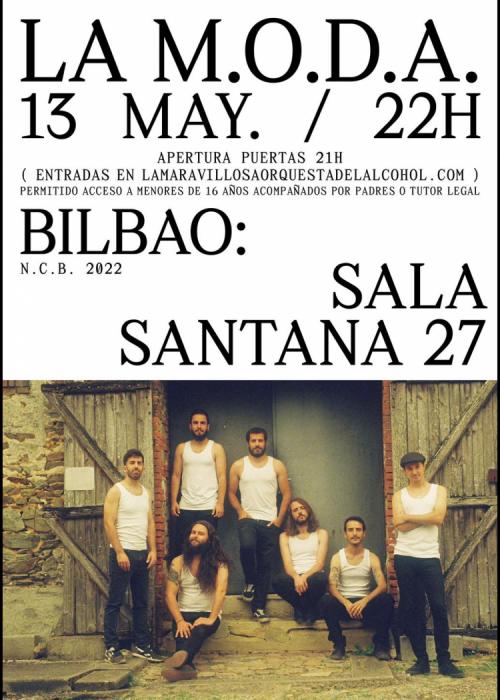 Cartel de Concierto de La M.O.D.A. en Bilbao
