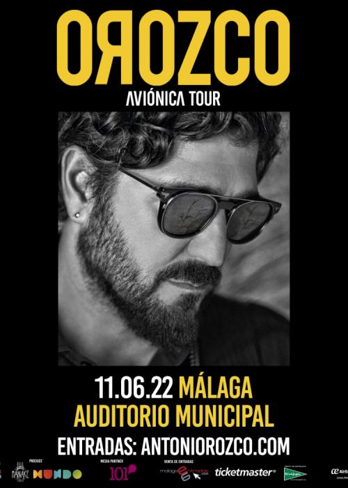 Cartel de Concierto de Antonio Orozco en Málaga