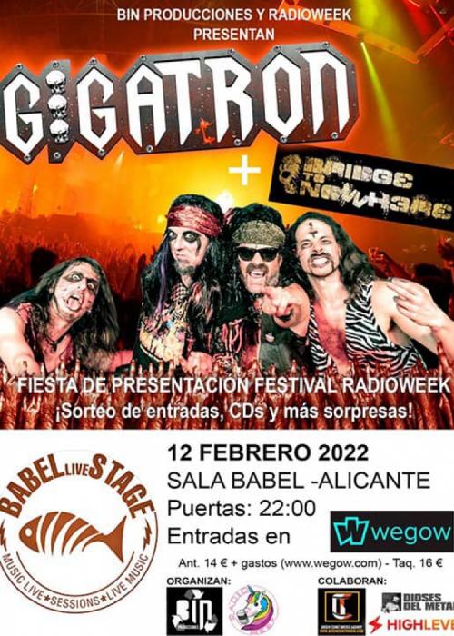 Cartel de Concierto de Gigatron en Alicante