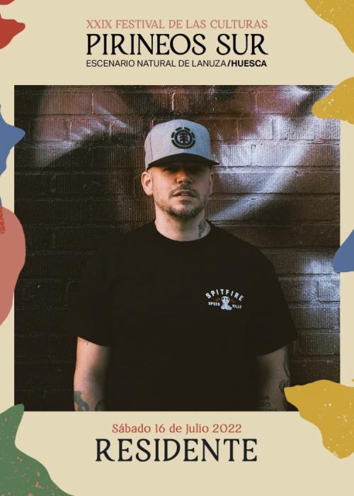 Cartel de Concierto de Residente + Rayden en Sallent de Gállego