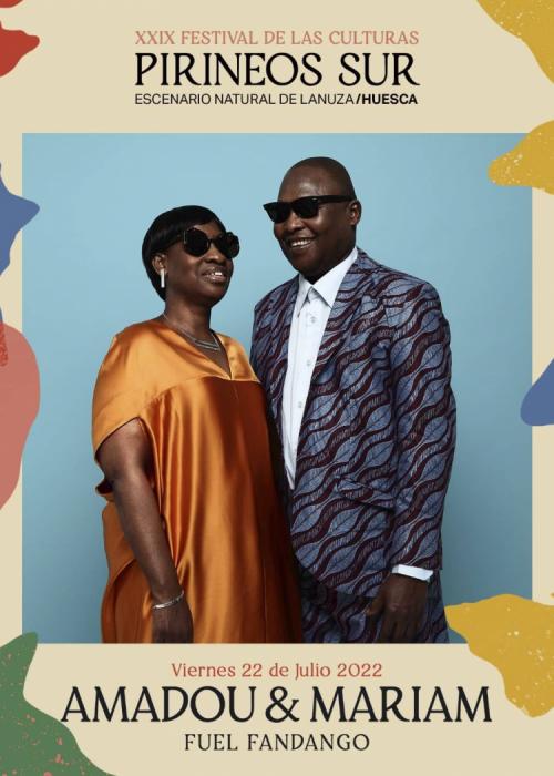Cartel de Concierto de Amadou & Mariam + Fuel Fandango en Sallent de Gállego