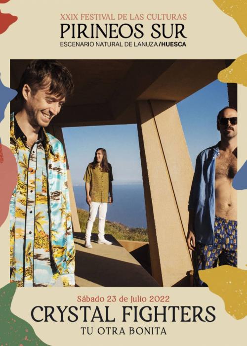 Cartel de Concierto de Crystal Fighters + Tu Otra Bonita en Sallent de Gállego