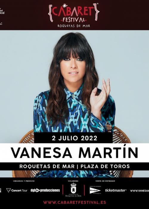 Cartel de Concierto de Vanesa Martín en Roquetas de Mar