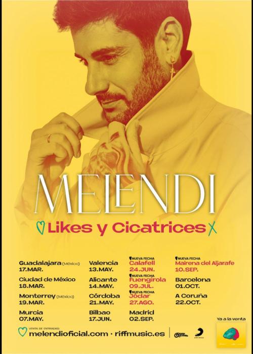 Cartel de Concierto de Melendi en Murcia