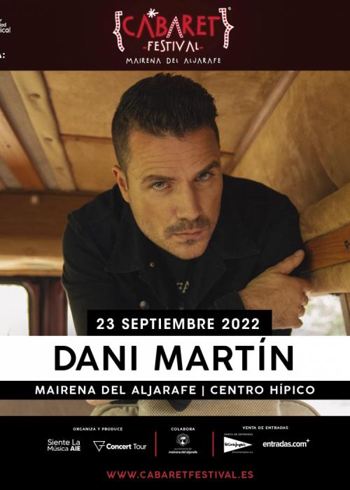 Cartel de Concierto de Dani Martín en Mairena del Aljarafe