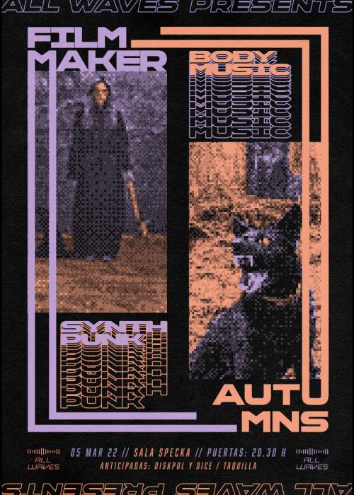 Cartel de Concierto de Filmmaker_Live (CO) +Autumns_Live (IE) en Madrid