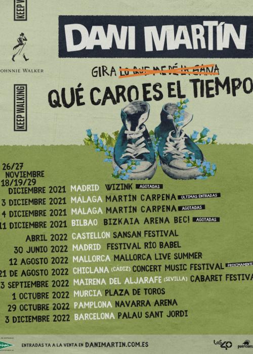 Cartel de Concierto de Dani Martín en Pamplona/Iruña