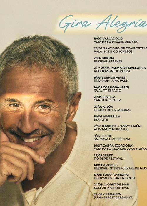 Cartel de Concierto de Sergio Dalma en Jerez de la Frontera