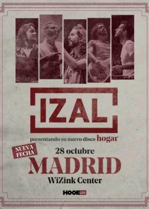Cartel de Concierto de Izal en Madrid