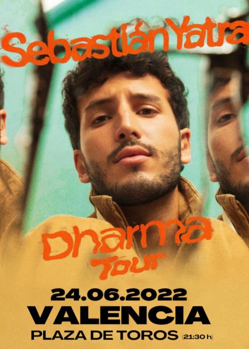 Cartel de Concierto de Sebastián Yatra en Valencia