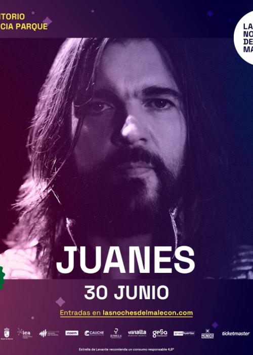 Cartel de Concierto de Juanes en Murcia