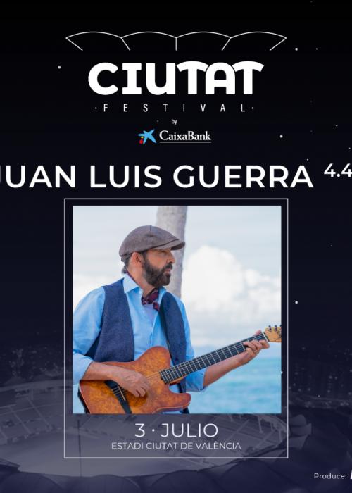 Cartel de Concierto de Juan Luis Guerra en Valencia