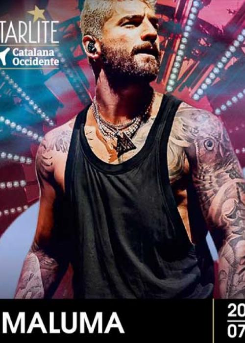 Cartel de Concierto de Maluma en Marbella