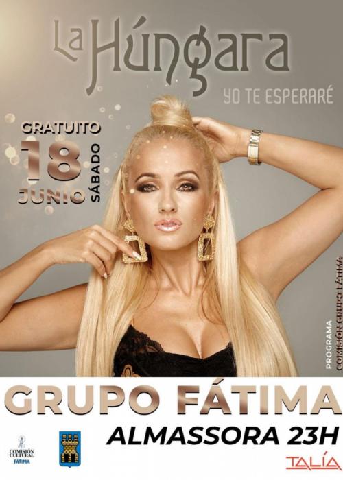 Cartel de Concierto de LA HÚNGARA en Almazora/Almassora