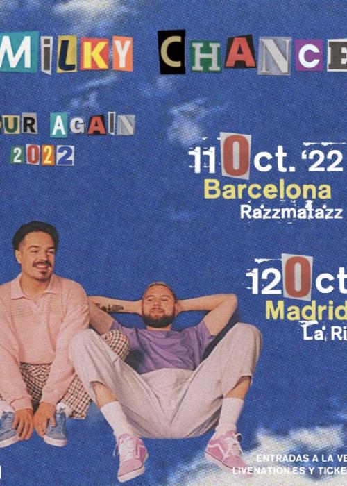 Cartel de Concierto de Milky Chance en Madrid