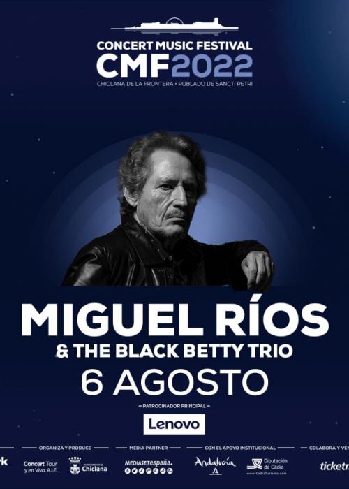 Cartel de Concierto de Miguel Rios en Chiclana de la Frontera