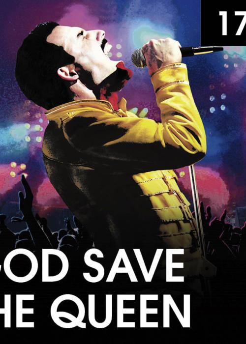 Cartel de Concierto de God Save The Queen en Marbella