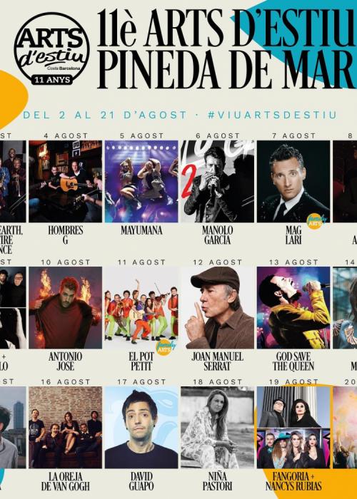 Cartel de Concierto de Earth, Wind & Fire en Pineda de Mar