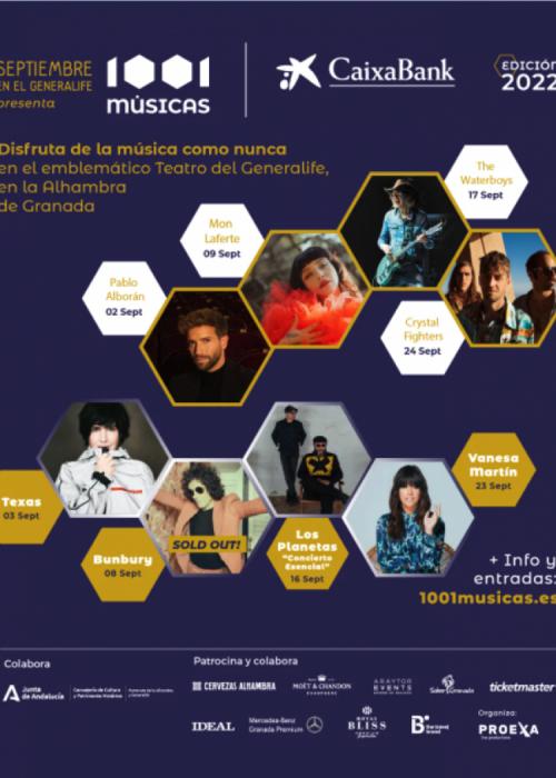 Cartel de Concierto de Los Planetas en Granada