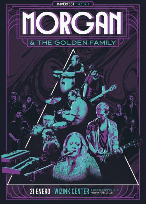 Cartel de Concierto de Morgan en Madrid
