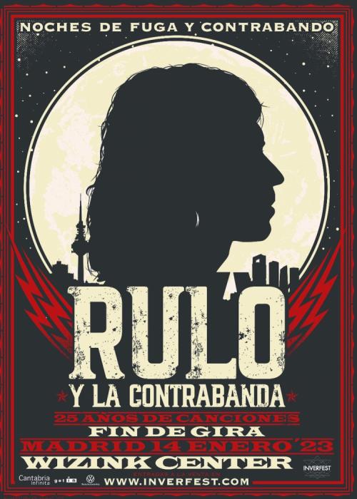 Cartel de Concierto de Rulo y La Contrabanda en Madrid