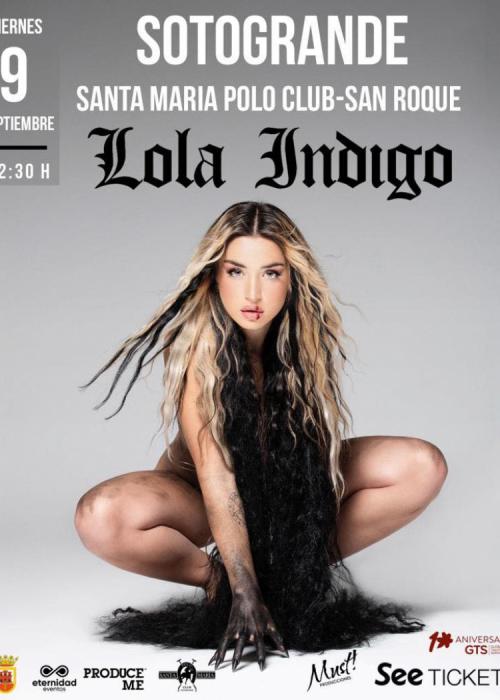 Cartel de Concierto de Lola Indigo en San Roque