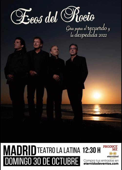 Cartel de Concierto de Ecos del Rocío en Madrid