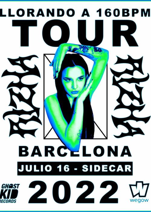 Cartel de Concierto de Rizha en Barcelona