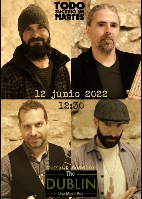 Cartel de Concierto de Todo Sucedió Un Martes en Gandia