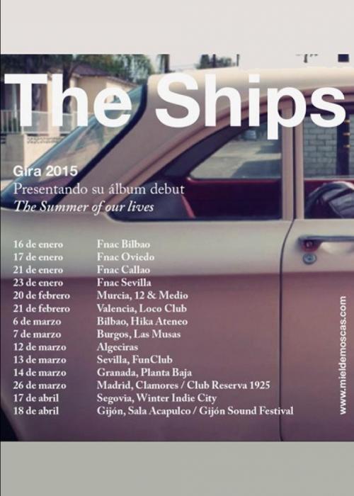 Cartel de Concierto de The Ships en Sevilla