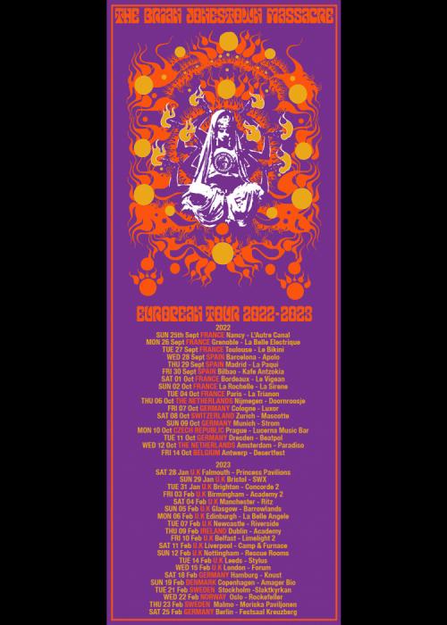 Cartel de Concierto de The Brian Jonestown Massacre en Barcelona