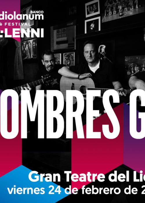 Cartel de Concierto de Hombres G en Barcelona