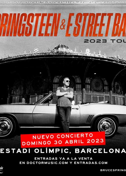 Cartel de Concierto de Bruce Springsteen en Barcelona