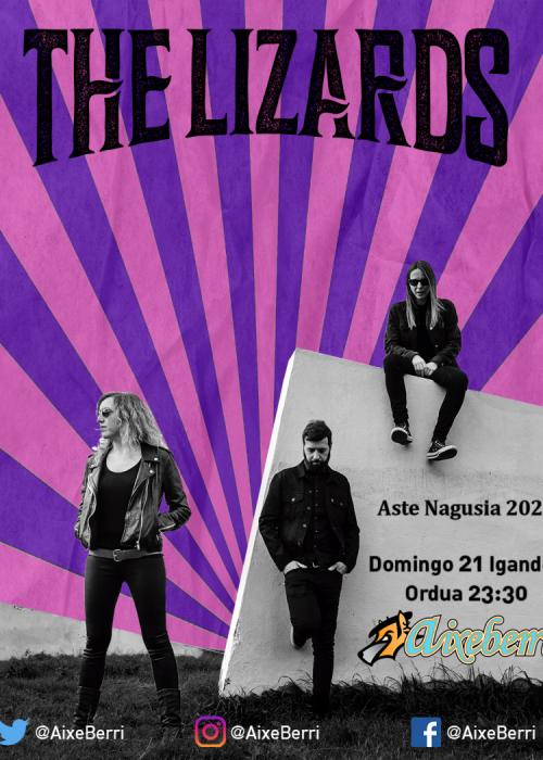 Cartel de THE LIZARDS - Txosna Aixeberri Konpartsa Aste Nagusia Bilbao