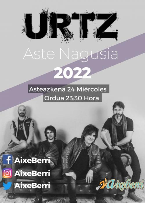 Cartel de URTZ - Txosna Aixeberri Konpartsa Aste Nagusia Bilbao