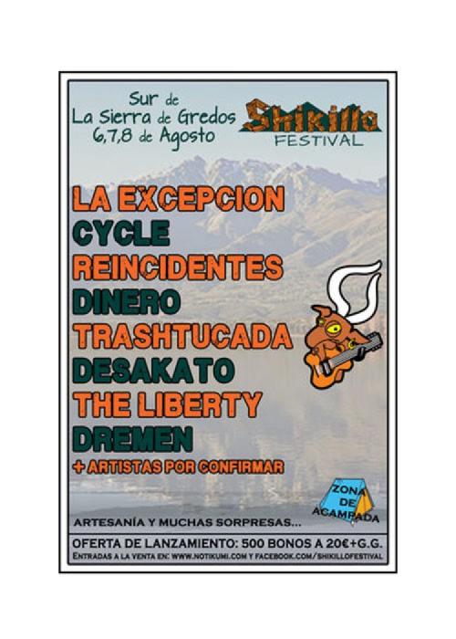 Cartel de Shikillo Festival 2015 (Valle del Tietar)