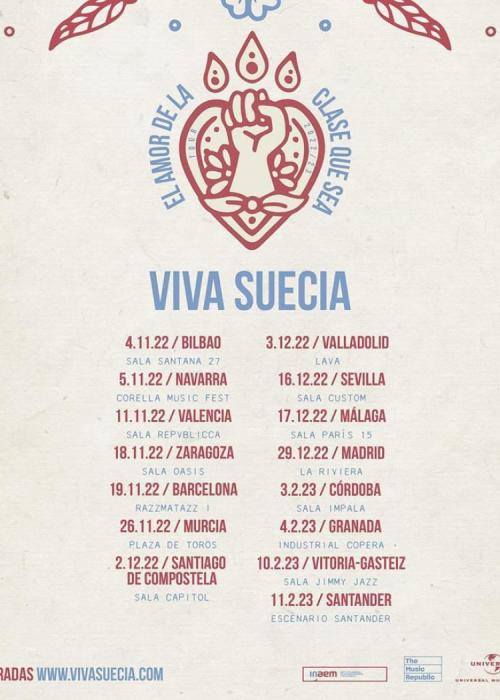 Cartel de Concierto de Viva Suecia en Málaga